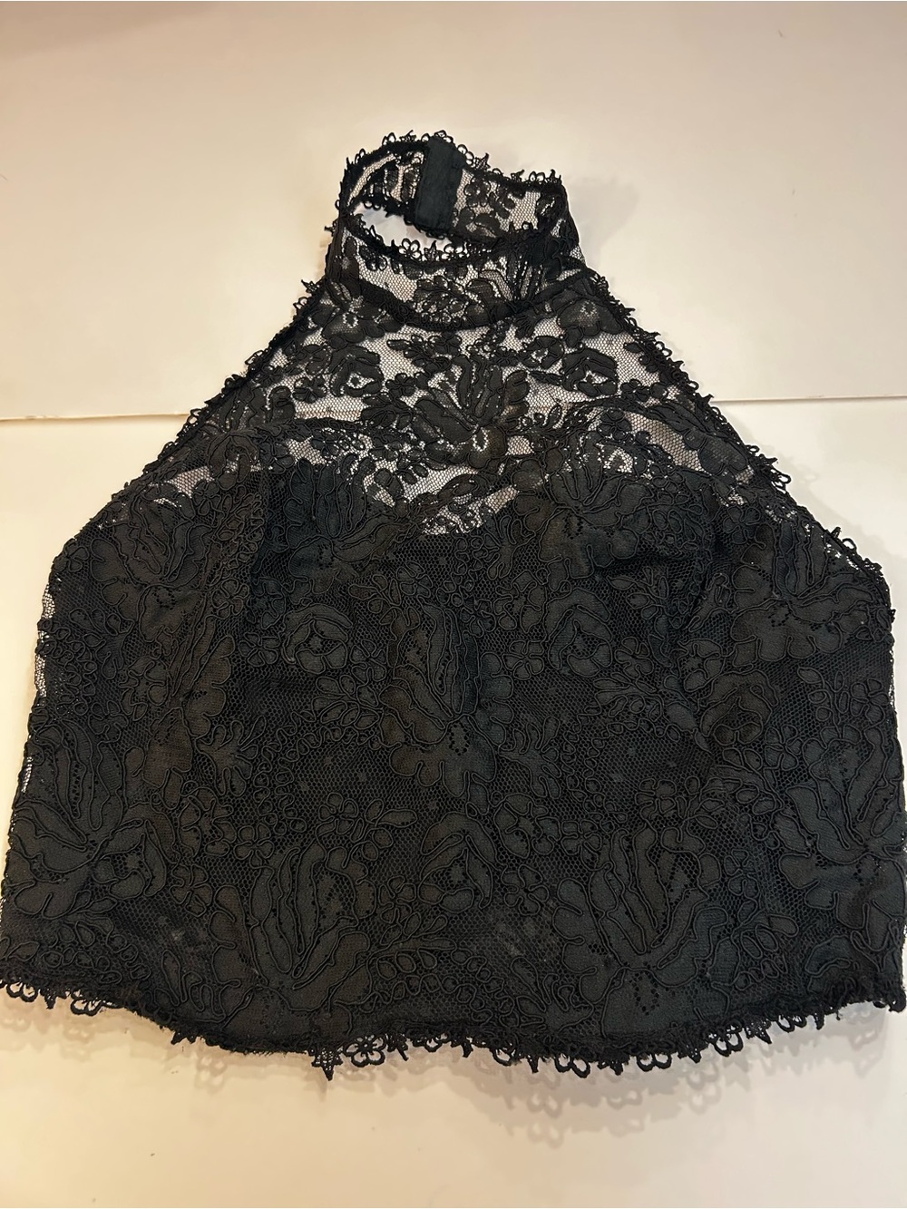 Tadashi Shoji Black Lace Trim Camisole
